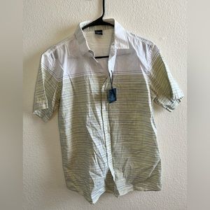 Verdi Mens Buttom Down Shirt Size Small,New With Tag, 100% Cotton